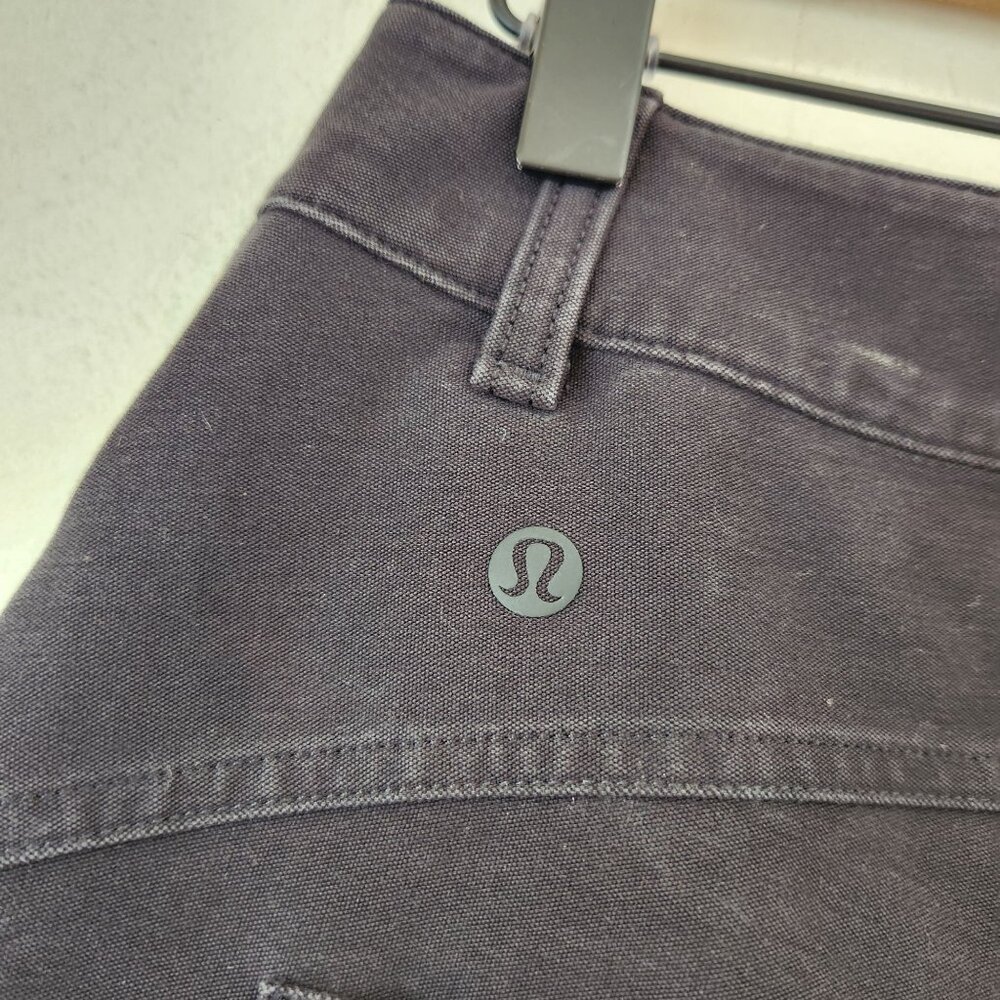 Lululemon City Sleek 5 Pocket Wide-Leg High-Rise Pants Black Casual Women's 27 - Picture 6 of 8